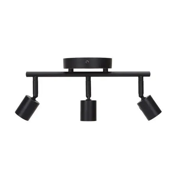 Plafonnier intérieur 3 Spots GU10 Noir Mat