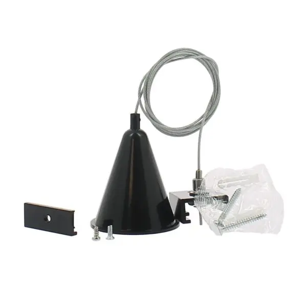 Kit de Suspension pour Rail 4 Wire noir - 3 phases