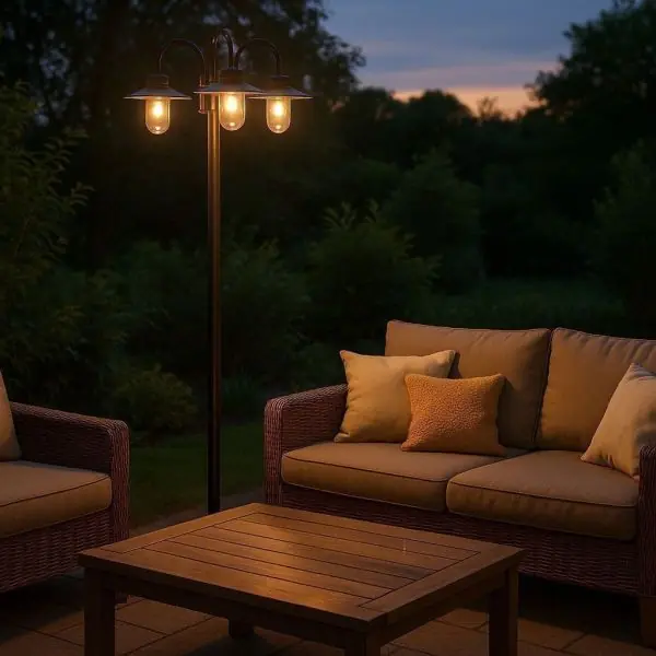 Lampadaire 3 têtes Jardin CAPRI E27 IP44
