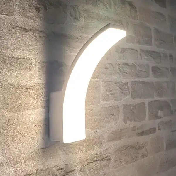 Applique Extérieure LED GIBRALTAR Blanche IP65 3 Puissances 12W-15W-20W