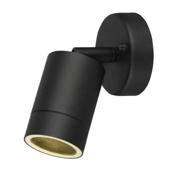 Applique extérieure spot GU10 noir mat ALMEDILLA IP44
