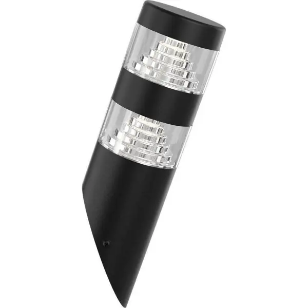 Applique torche NORA Noir LED 1000 Lumens