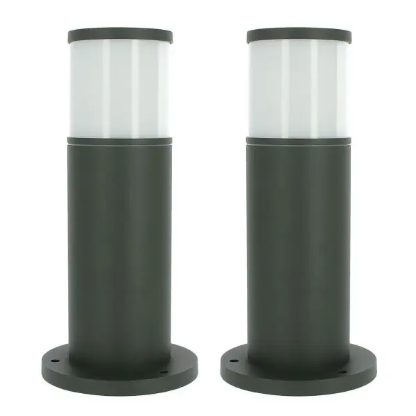 Lot 2 Bornes extérieures anthracite VERACRUZ hauteur 35cm