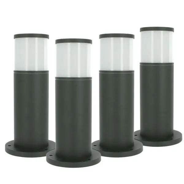 Lot 4 Bornes extérieures anthracite VERACRUZ hauteur 35cm