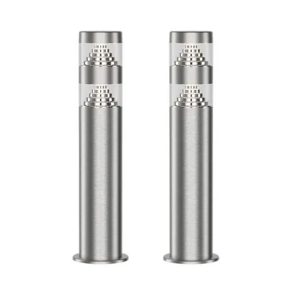 Lot de 2 bornes NORA Inox 9W 1000 lumens - H40cm