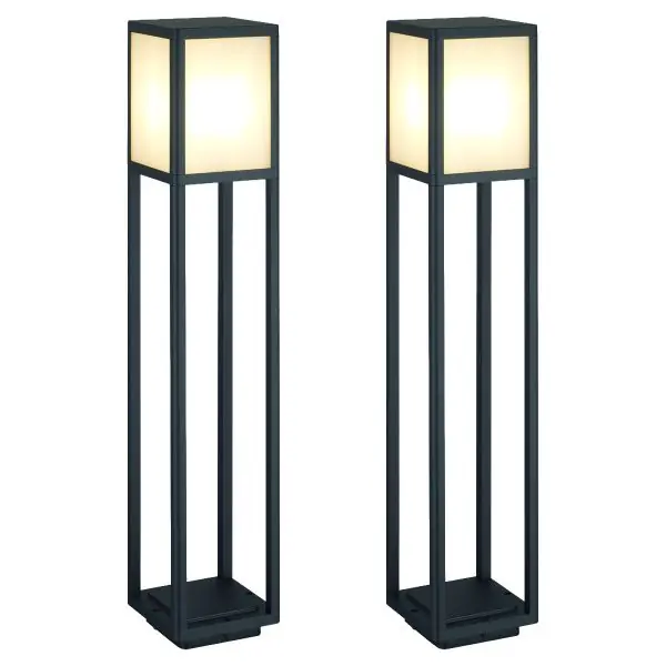 2 Grande bornes extérieure anthracite HOKAIDO 80cm IP44