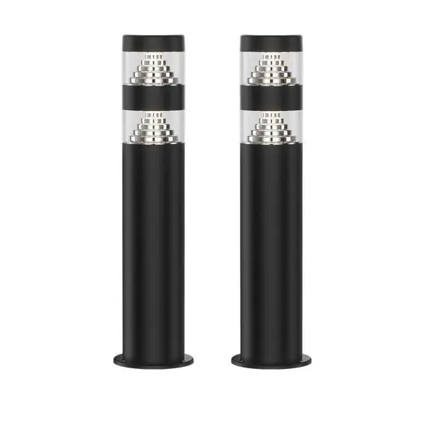 Lot de 2 Bornes pour Jardin NORA Noir 9W LED 4000K  - H40cm