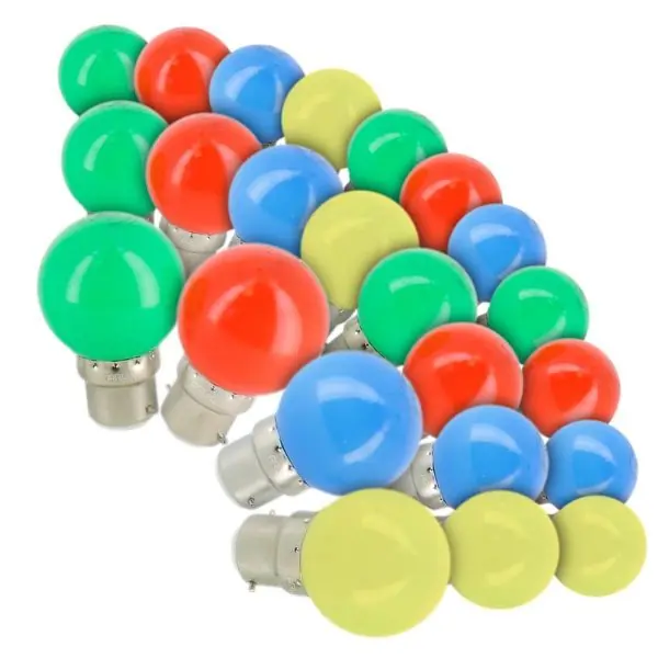 Lot de 24 Ampoules LED B22 Eq 20W Guirlande guinguette extérieur