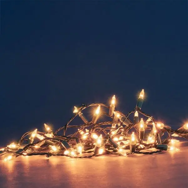 Guirlande vintage 100 LED Ambrée 8 mètres Extérieur