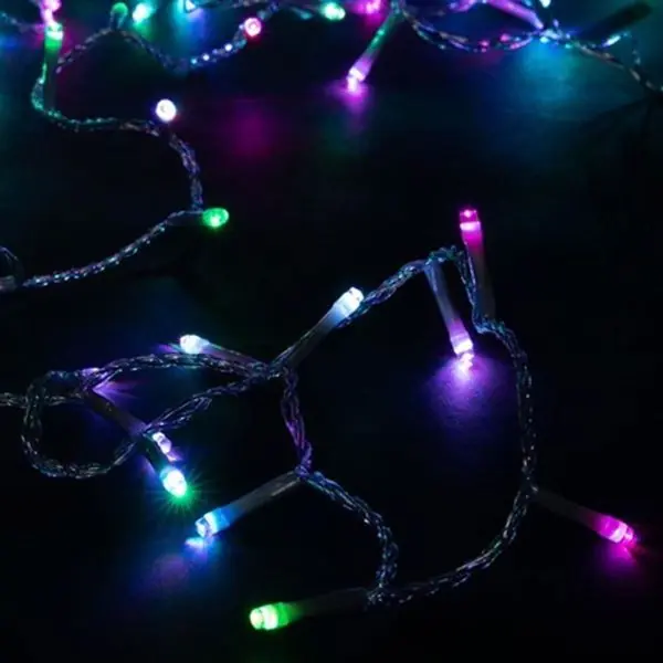 Guirlande Flickers 48 LED Multicolor 6 Mètres sur piles