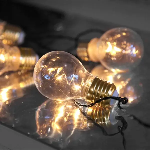 Guirlandes 5 ampoules déco sur piles
