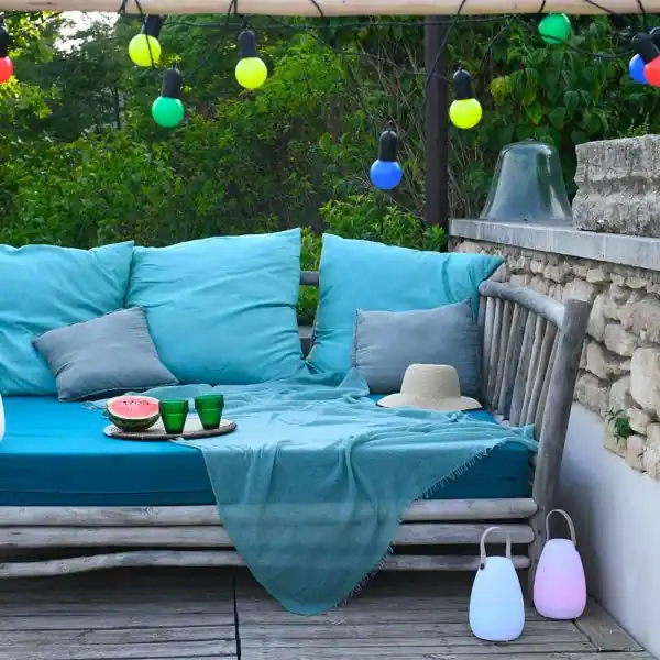Guirlande décorative type guinguette multi-couleurs 9M