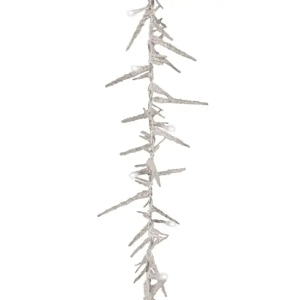 Guirlande feutrine LED flash blanc pur 1m80 secteur