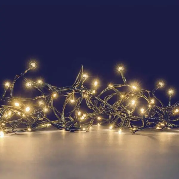 Guirlande 240 LED 20 mètres interconnectable blanc chaud