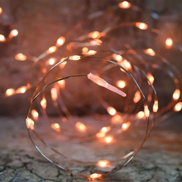 Guirlande micro LED ORANGE de 7M50 Intérieur / Extérieur