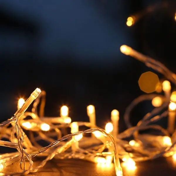 Guirlande 8 mètres FLICKER 128 LED blanc chaud Int Ext