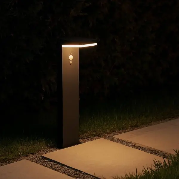 Lot de 6 bornes solaire JACKSON LED Blanc chaud H50cm