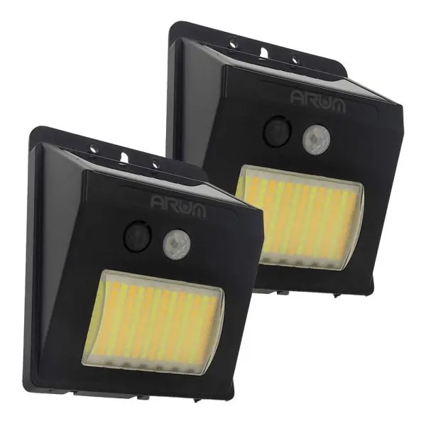 2 Appliques solaire CCT (Blanc chaud et Blanc froid) RANA IP54 220 Lumens