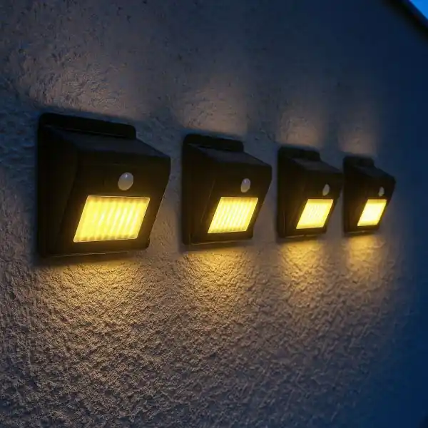 4 Appliques solaire CCT (Blanc chaud et Blanc froid) RANA IP54 220 Lumens