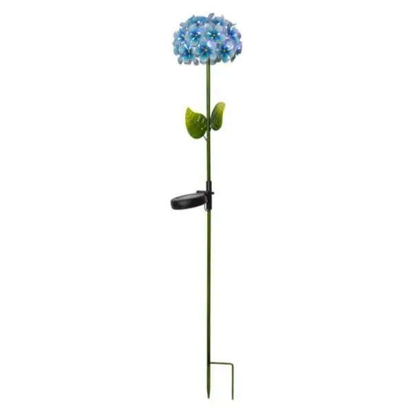 Décoration de Jardin LED solaire Hortensia 77cm