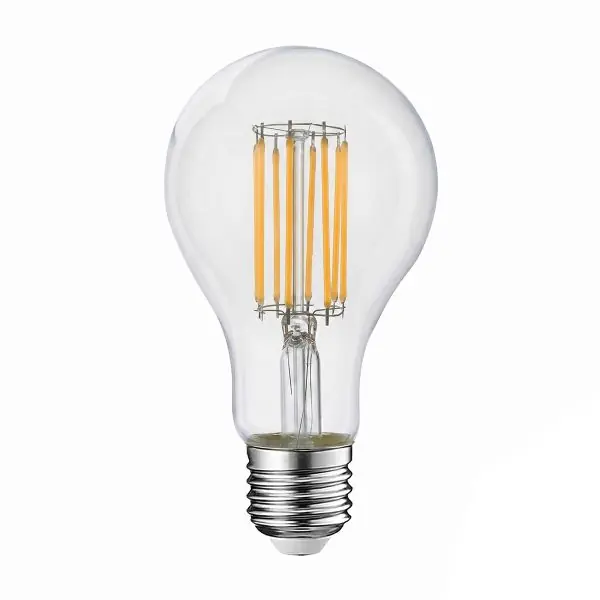 Ampoule LED E27 Filament A60 7,2W (Eq 100W) 1521lm Blanc Chaud Classe A