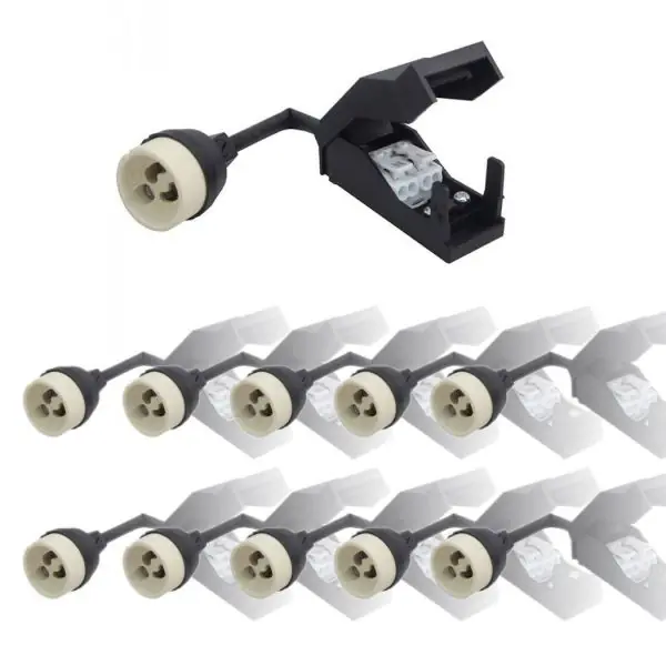 Lot de 10 Douilles GU10 Céramique Automatique 230V