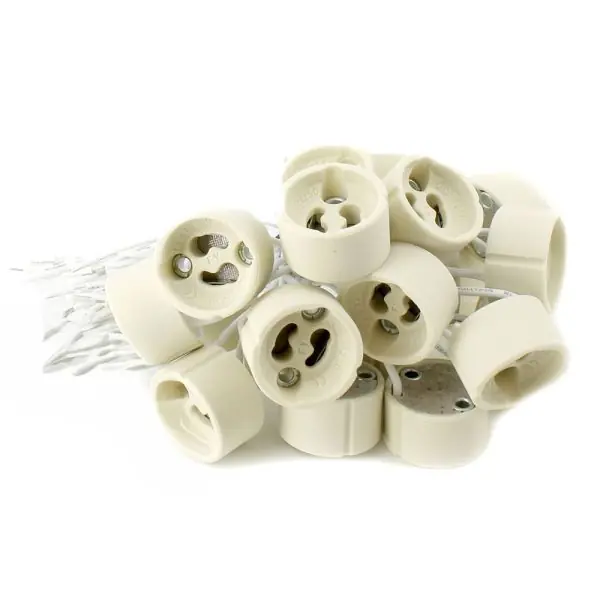 Lot de 20 douilles GU10 pour ampoule halogène et LED
