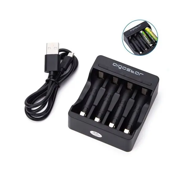 Chargeur de piles sur port USB 1.2V AA et AAA