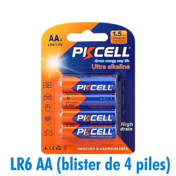 Piles AA LR6 Ultra Alcaline PKCell 1.5V