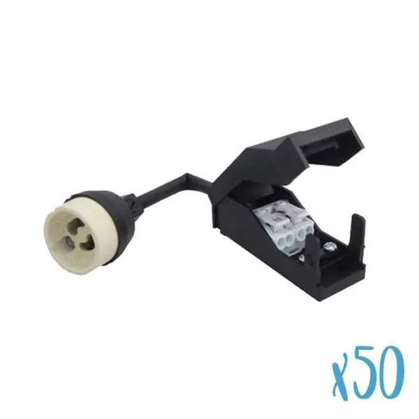 Lot de 50 Douilles GU10 Céramique Automatique 230V