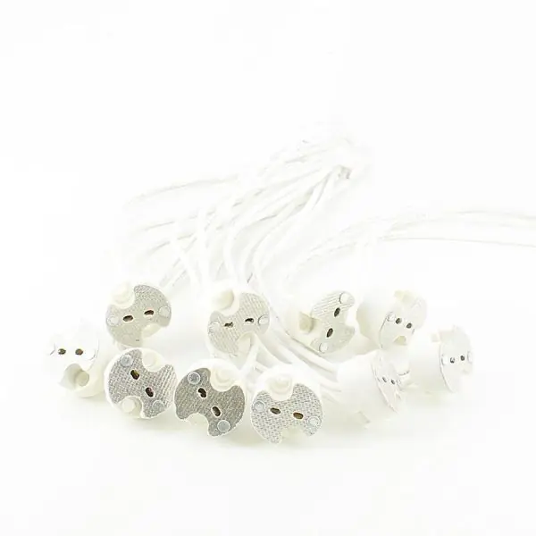 Lot de 10 Douilles MR16 GU5.3 Céramique Halogène ou LED