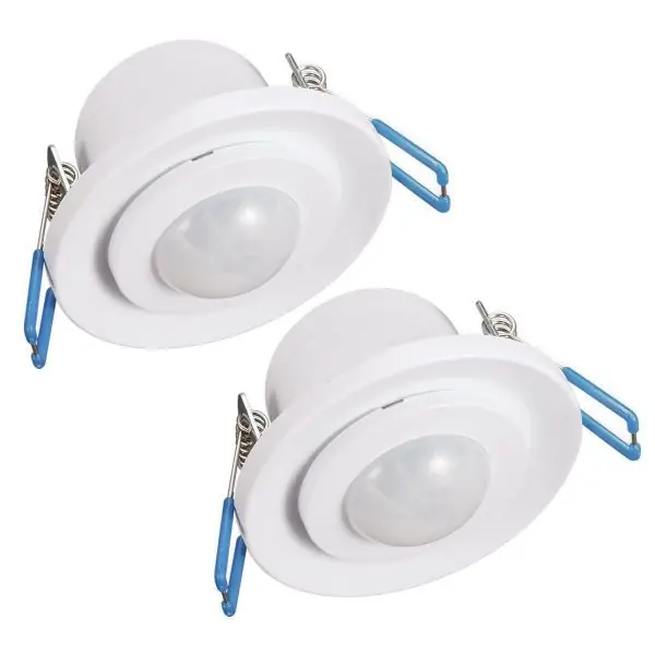 Lot de 2 Détecteurs de mouvement orientable IP20