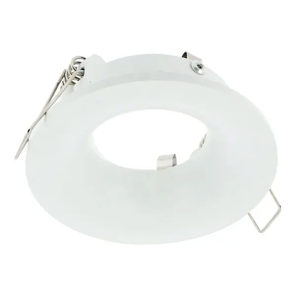Support Spot Curvé LED étanche IP65 Fixe Rond Blanc MILOS