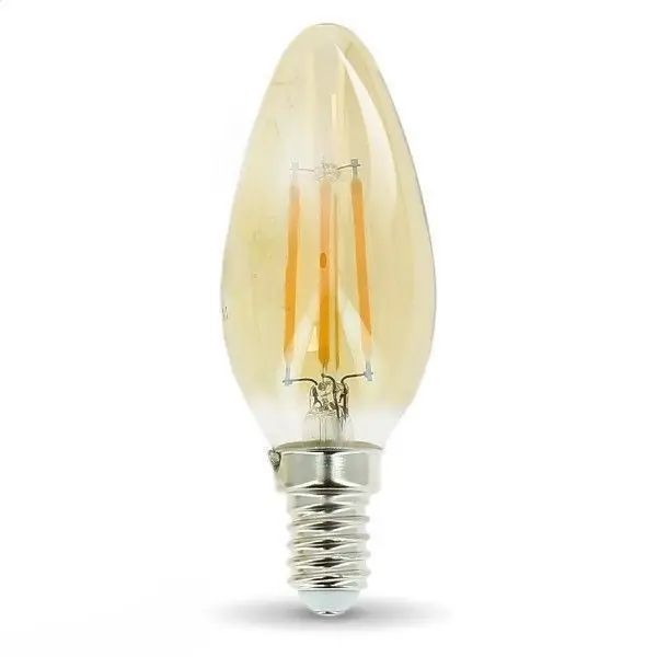 Ampoule E14 4W Eq 40Watts ambrée