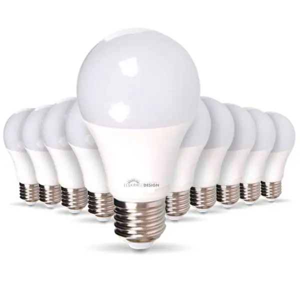 Lot de 10 Ampoules LED E27 équivalent 60W 806lm Blanc Chaud