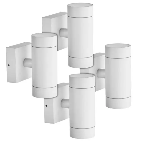 Lot de 4 Appliques VENICE BLANCHES extérieure double faisceau GU10 IP54