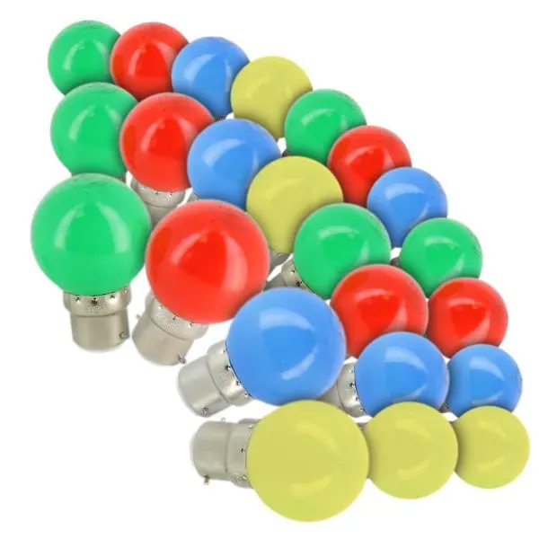 Lot de 24 Ampoules LED B22 Guirlande guinguette extérieur