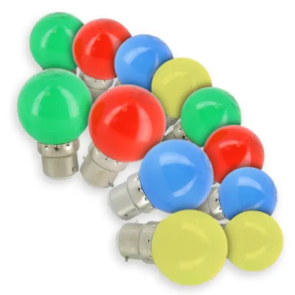 Lot de 12 Ampoules LED B22 Guirlande guinguette extérieur