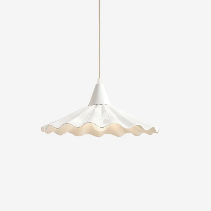 Suspension Céramique Blanche | Ø 30 × H 15 cm | Compatible Variateur