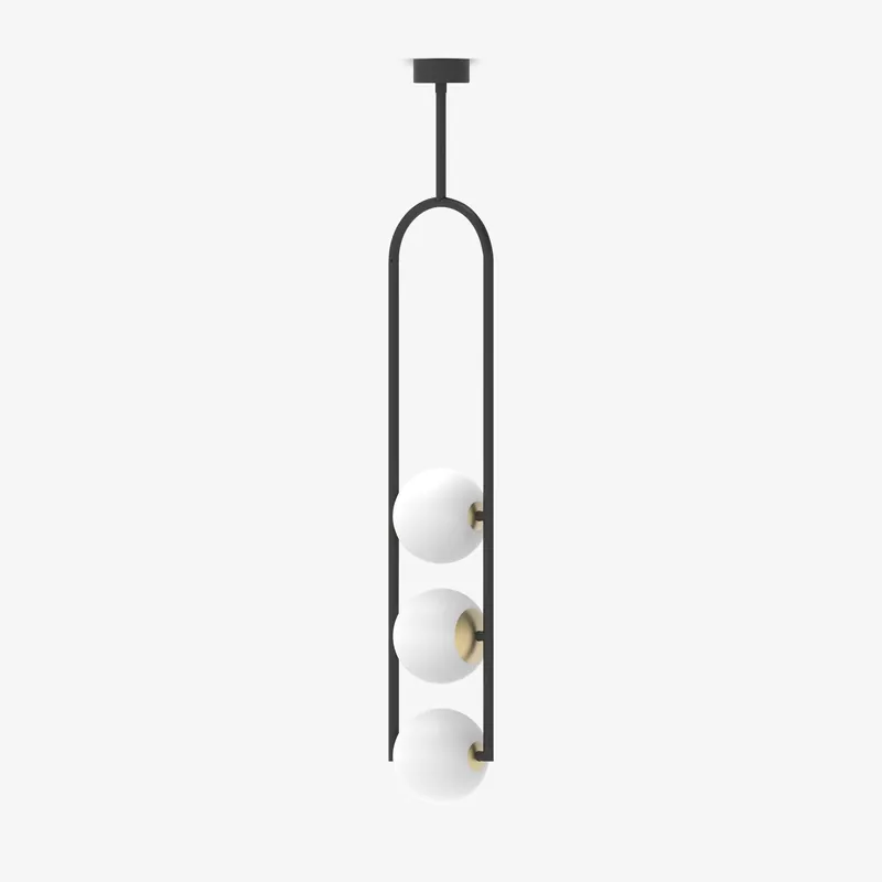 Lustre Suspendu En Verre Art Nordique