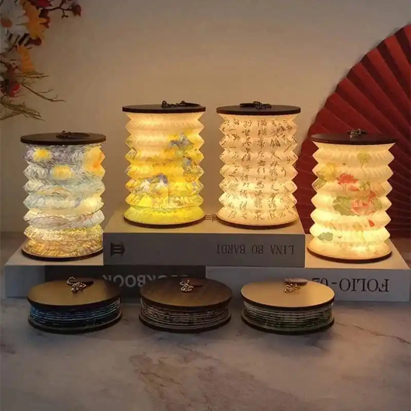 Lampe de table pliable à LED tactile, USB rechargeable