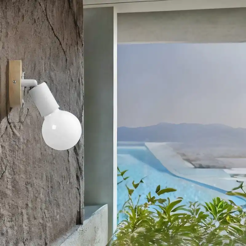 Lampe de Chevet Murale Bois - Luxéco