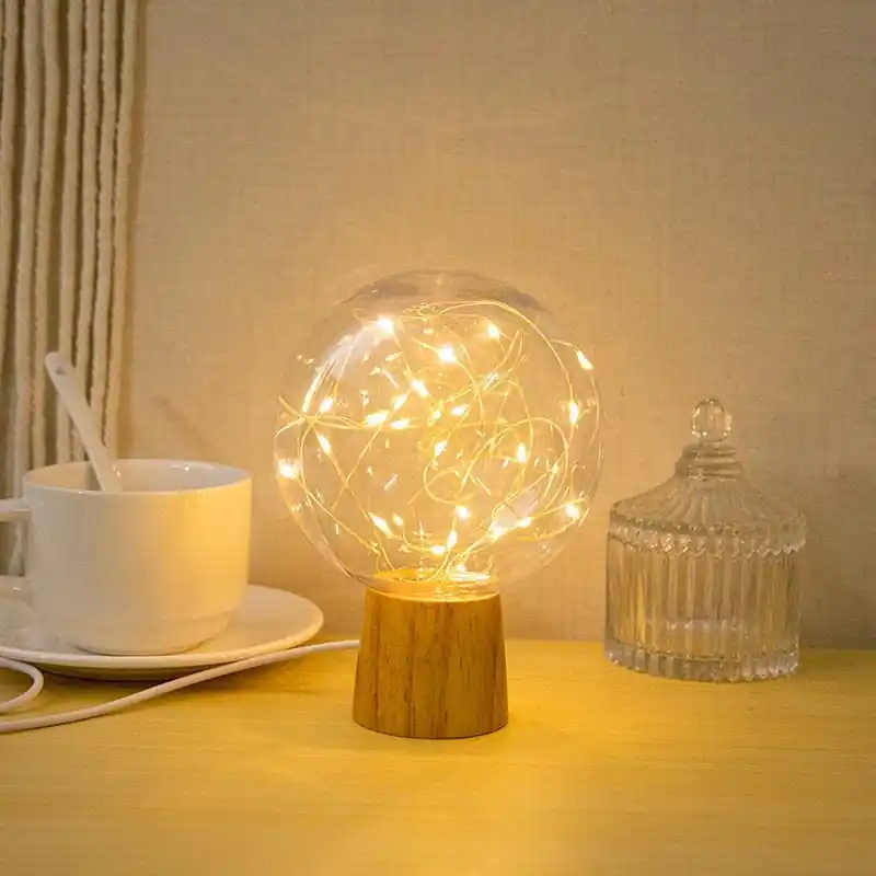 Lampe de chevet LED Ronde - Étoile Filante