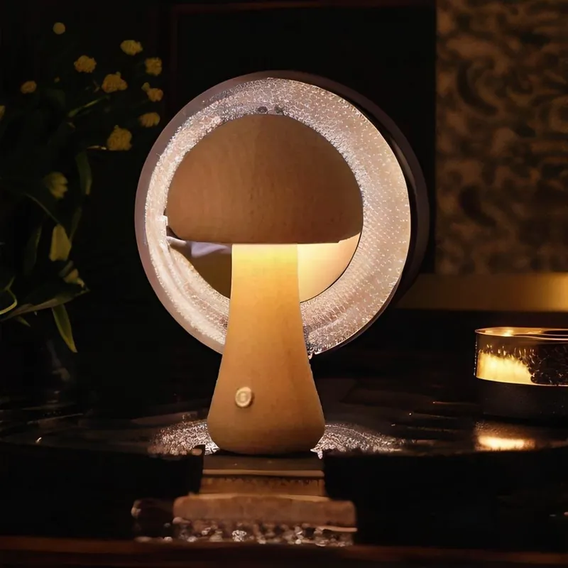 Lampe de Chevet Élégance en Bois - Clavaire