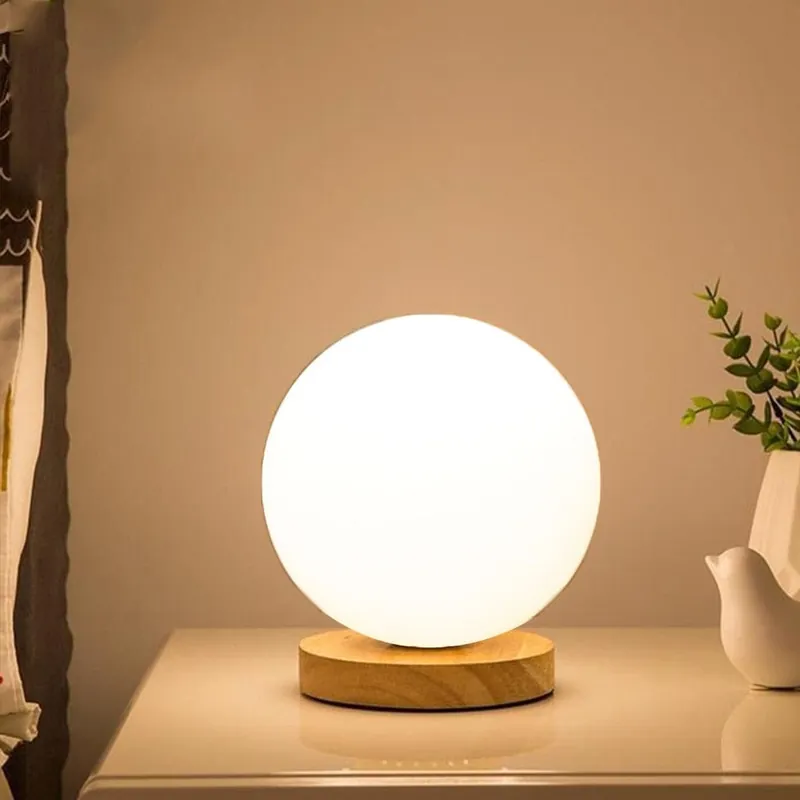 Lampe de chevet Scandinave Bois - Nordic Glow