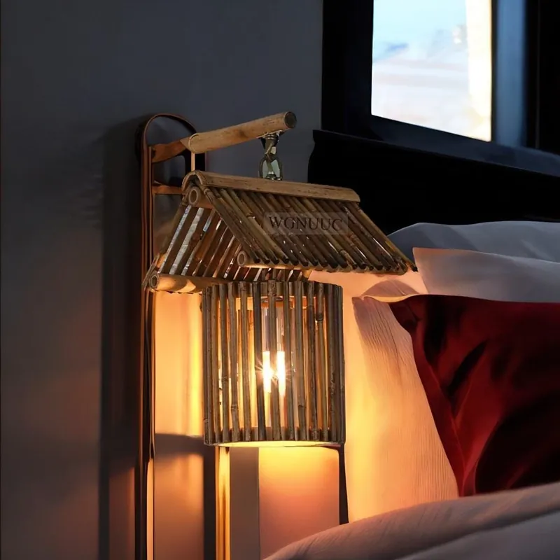 Lampe de chevet Lanterne Bois - RustiCabins