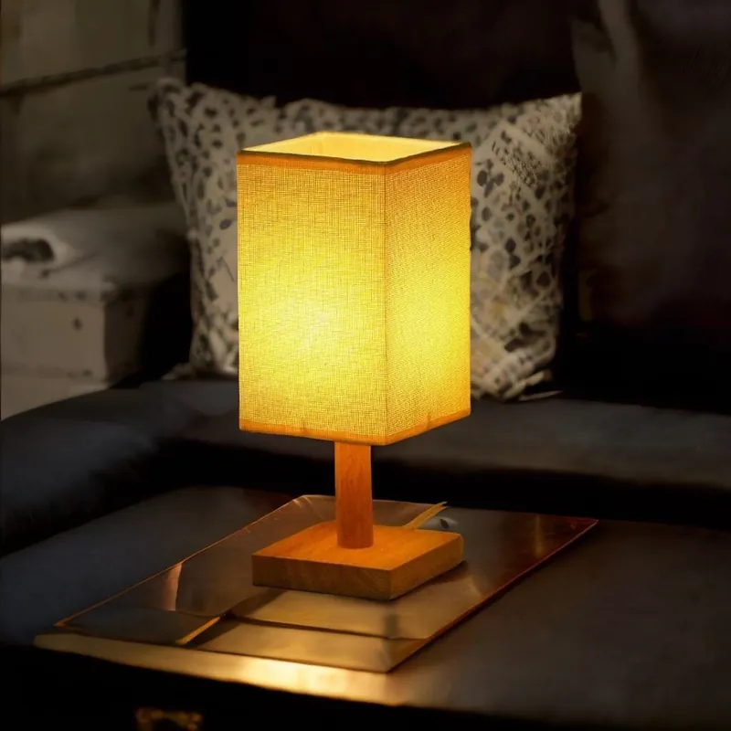 Lampe de chevet Scandinave Bois - Nordic Glow