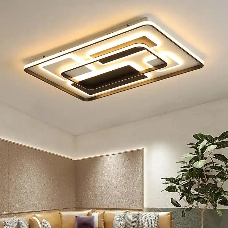 Plafonnier LED Moderne en Fer Forgé Acrylique - Décoration Intérieure de Luxe
