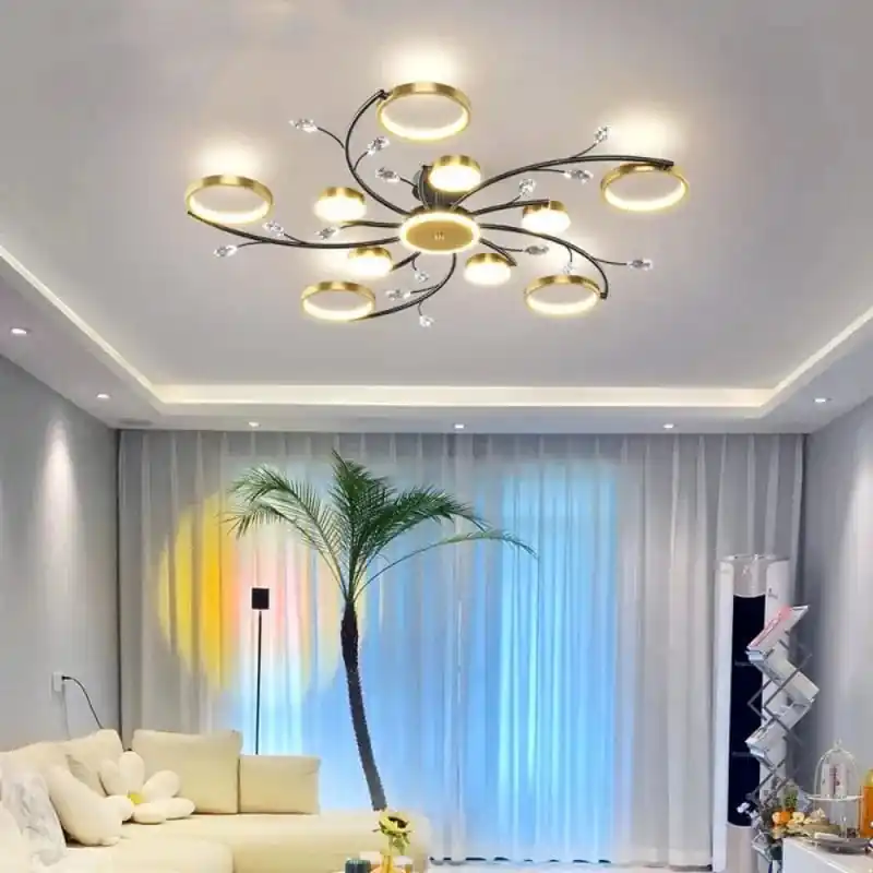 Lustre LED nordique pour une décoration lumineuse et moderne de la maison