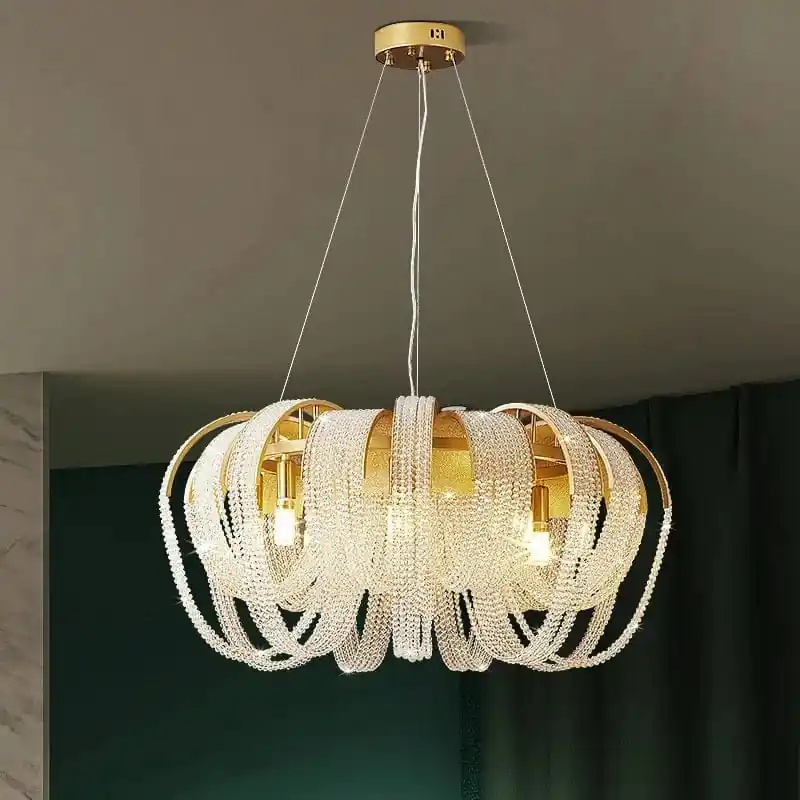 Suspension en cristal Luxe Moderne LED Décoratif